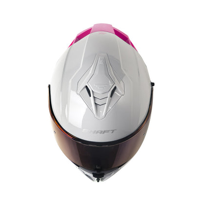 CASCO SHAFT SH-598GTR SOLID GRIS CLARO FUCSIA VISOR IRIDIUM
