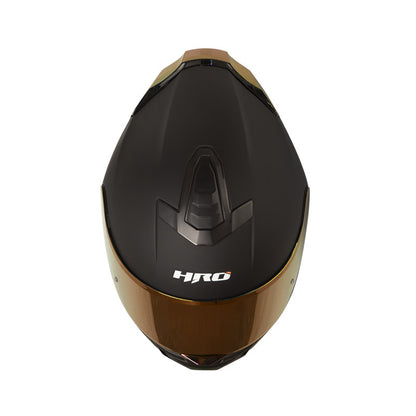 CASCO HRO HRO-506SP SOLID MATE NEGO MORADO VISOR IRIDIUM