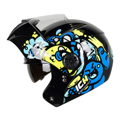 CASCO ICH ICH-3110S DREAM TEAM NEGRO AZUL