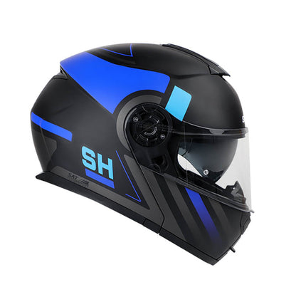 CASCO SHAFT SH-3910DV DIMETIL MATE NEGRO AZUL