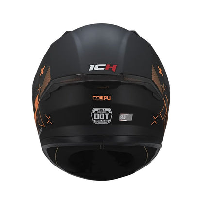 CASCO ICH ICH-503SP COMPU MATE NEGRO NARANJA NEON