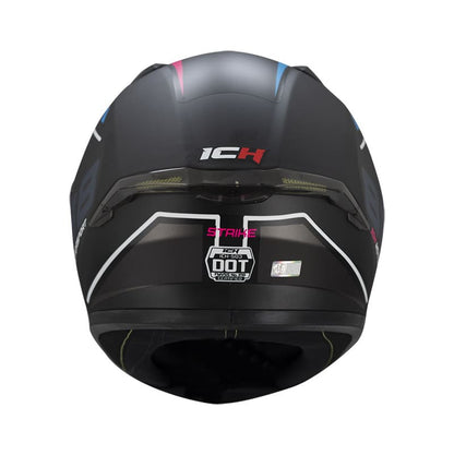 CASCO ICH ICH-503SP STRIKE MATE NEGRO FUCSIA NEON