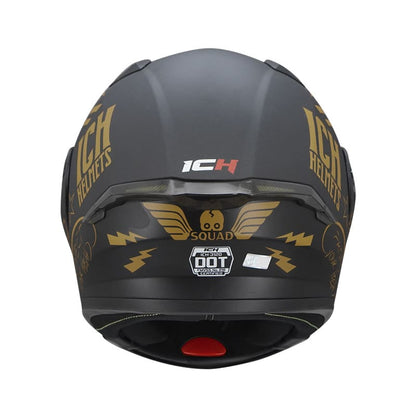 CASCO ICH ICH-3120DV SQUAD MATE NEGRO DORADO VISOR HUMO