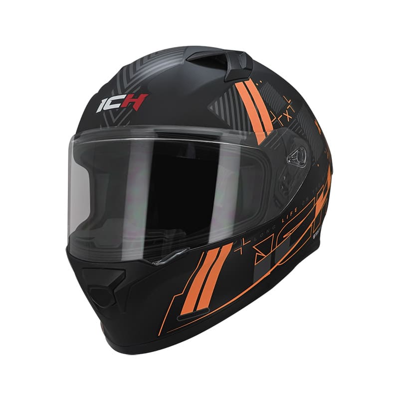 CASCO ICH ICH-503SP COMPU MATE NEGRO NARANJA NEON