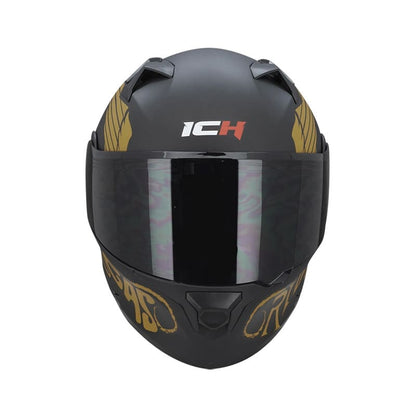 CASCO ICH ICH-3120DV SQUAD MATE NEGRO DORADO VISOR HUMO