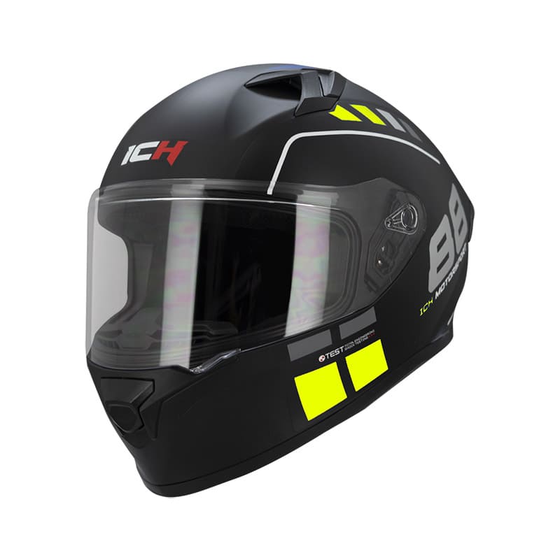 CASCO ICH ICH-503SP STRIKE MATE NEGRO AMARILLO NEON
