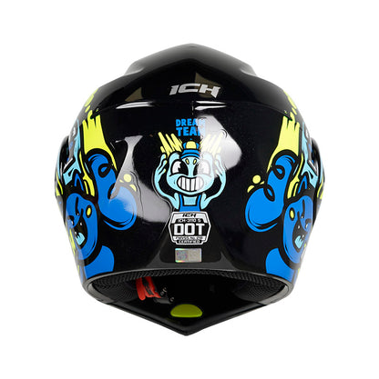 CASCO ICH ICH-3110S DREAM TEAM NEGRO AZUL