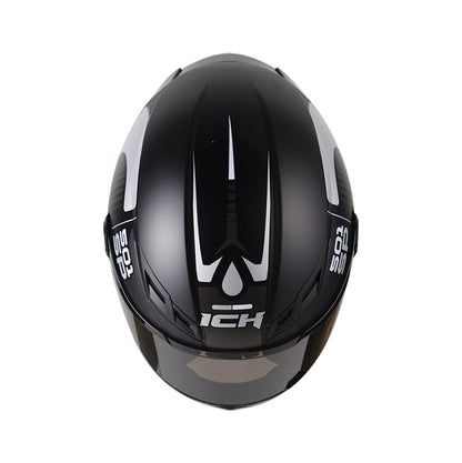 CASCO ICH ICH-501SP BADLY MATE NEGRO GRIS VISOR HUMO