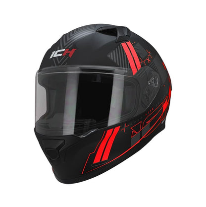 CASCO ICH ICH-503SP COMPU MATE NEGRO ROJO
