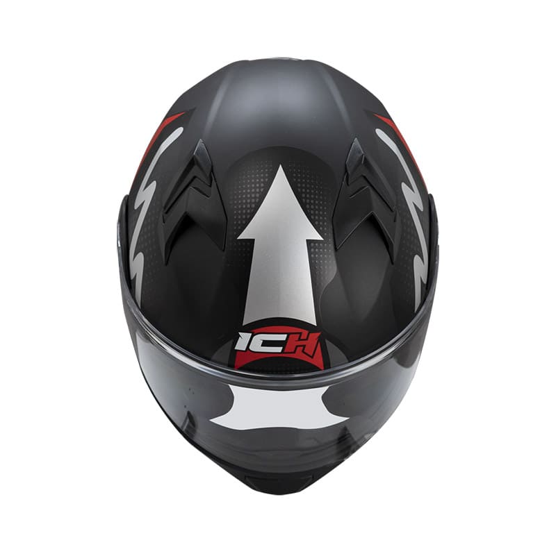 CASCO ICH ICH-3120DV HIGHER MATE NEGRO ROJO