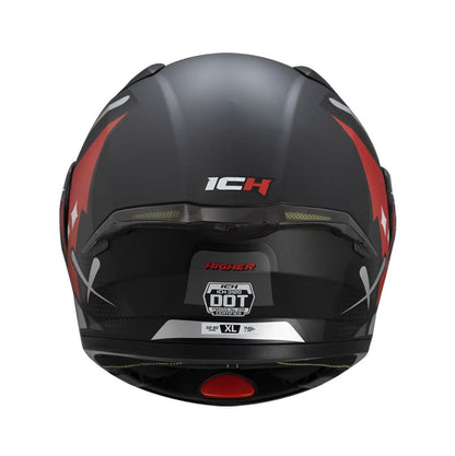 CASCO ICH ICH-3120DV HIGHER MATE NEGRO ROJO
