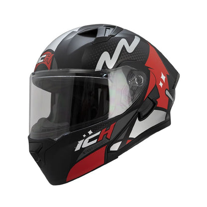 CASCO ICH ICH-3120DV HIGHER MATE NEGRO ROJO