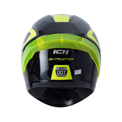 CASCO ICH-501SP EXTRACTOR BRILLANTE NEGRO AMARILLO NEON
