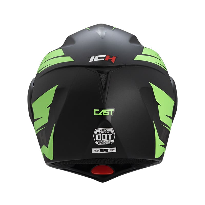 CASCO ICH ICH-3110DV CAST MATE NEGRO VERDE NEON