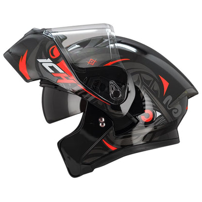 CASCO ICH ICH-3120DV LUX NEGRO ROJO