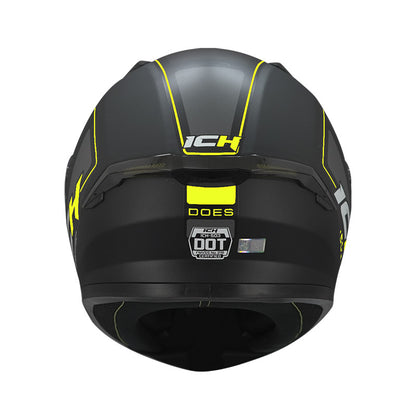 CASCO ICH ICH-503SP DOES NEGRO AMARILLO NEON