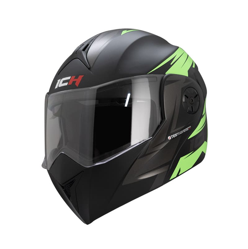 CASCO ICH ICH-3110DV CAST MATE NEGRO VERDE NEON