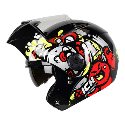 CASCO ICH ICH-3110S DREAM TEAM NEGRO ROJO