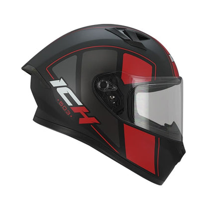 CASCO ICH ICH-503SP DOES MATE NEGRO ROJO