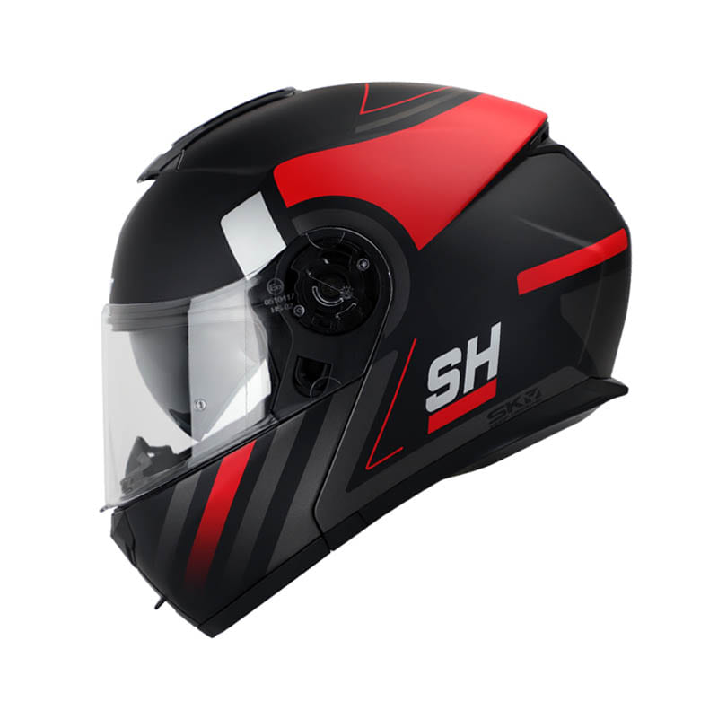 CASCO SHAFT SH-3910DV DIMETIL MATE NEGRO ROJO
