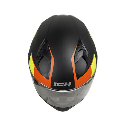CASCO ICH ICH-503SP RUFY MATE NEGRO NARANJA NEON