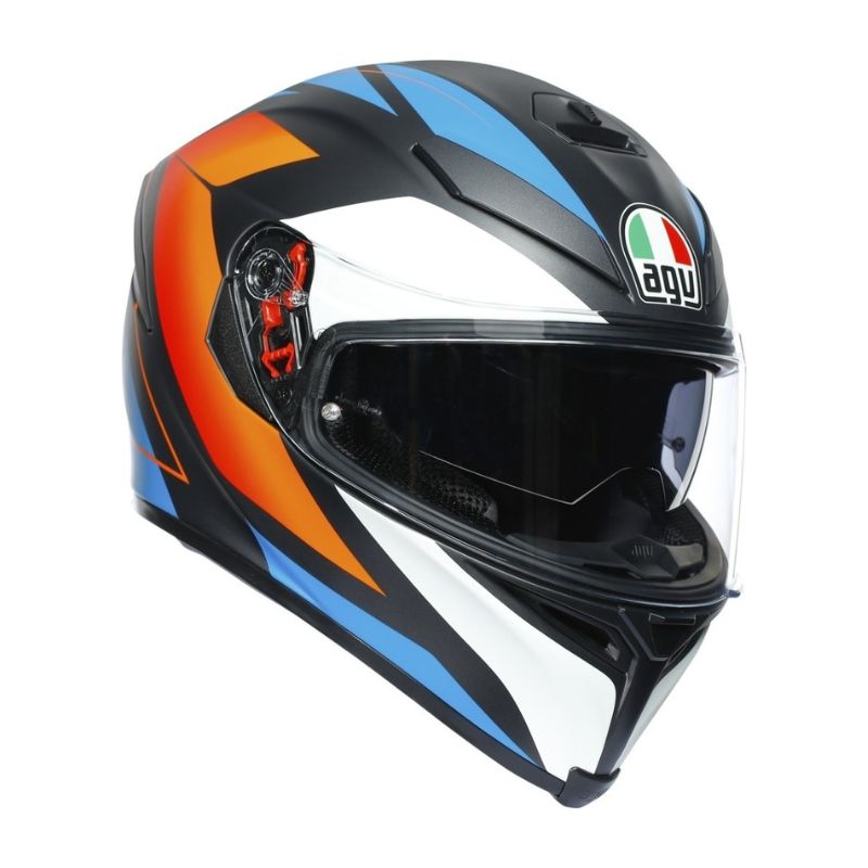 CASCO AGV K5 S CORE MATE AZUL NARANJA