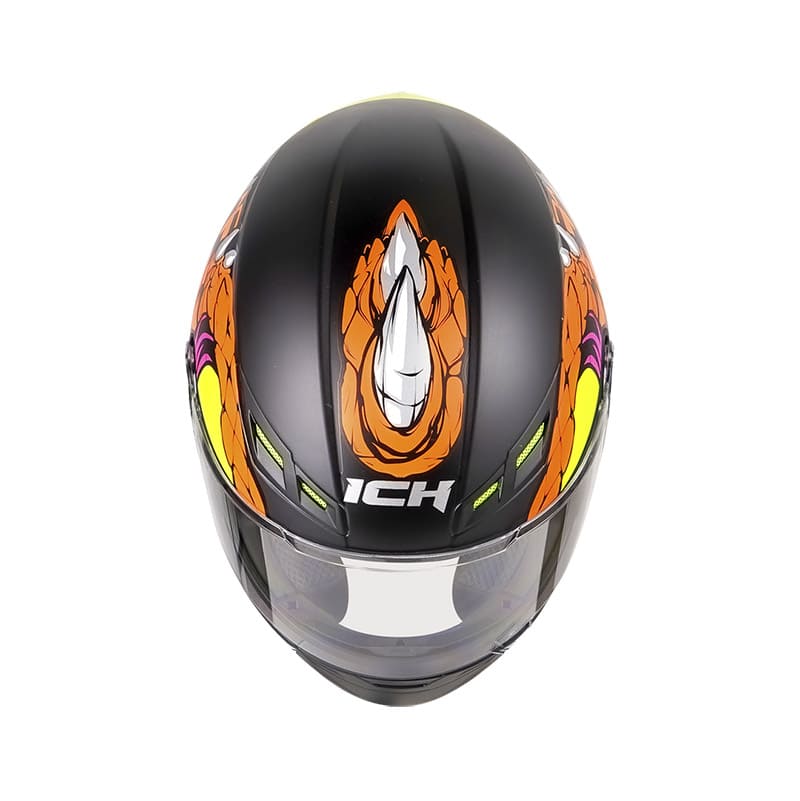 CASCO ICH-501SP FAFNIR MATE NEGRO NARANJA NEON