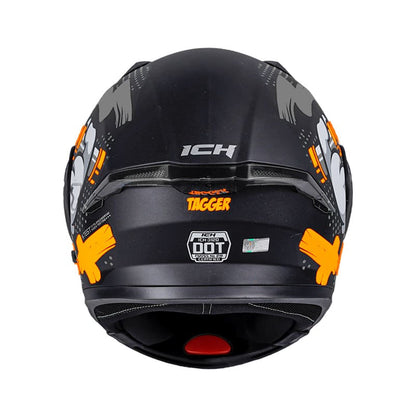CASCO ICH ICH-3120DV TAGGER MATE NEGRO NARANJA NEON