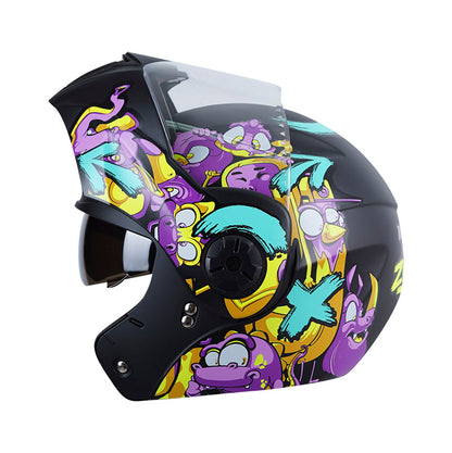 CASCO ICH ICH-3110S ZOO MATE NEGRO AMARILLO NEON