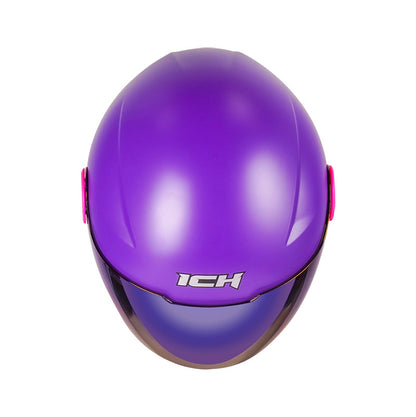 CASCO ICH ICH-102 SPECIAL SOLID MATE MORADO VISOR AZUL
