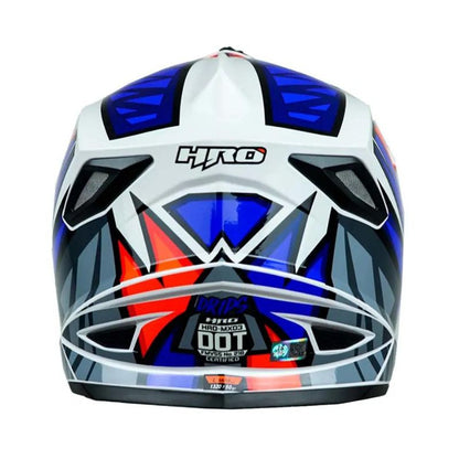 CASCO HRO HRO-MX03 DRIPS BLANCO AZUL NAVY