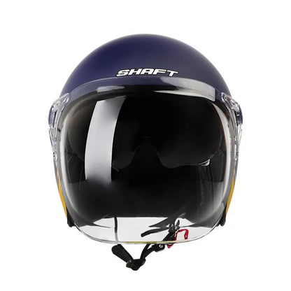 CASCO SHAFT SH-121 SCRAMBLE STRIPES AZUL NAVY DORADO