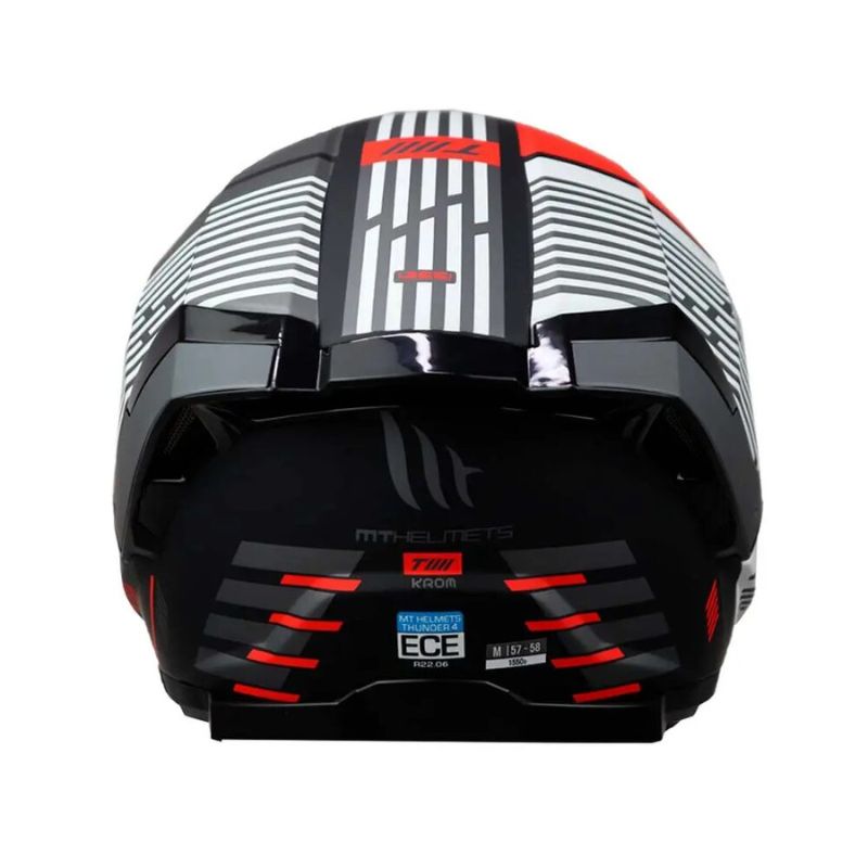 CASCO MT THUNDER 4 SV KROM ROJO