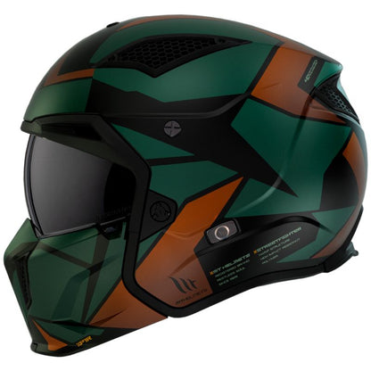 CASCO MT STREETFIGHTER SV S TOTEM MATE VERDE NARANJA