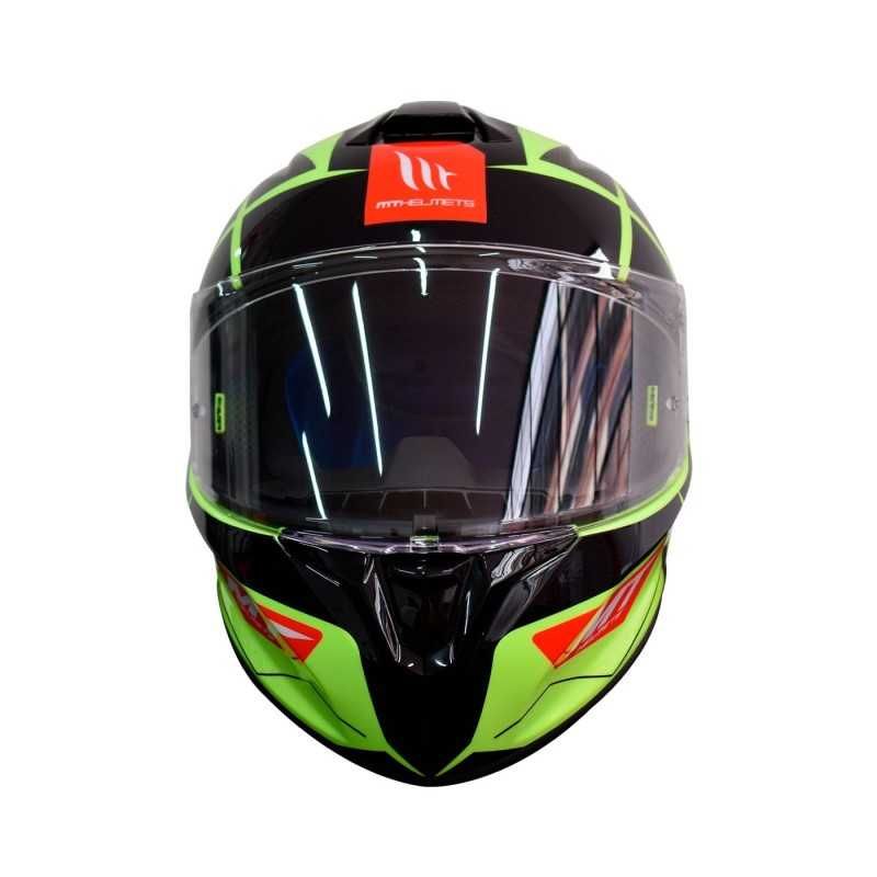 CASCO MT TARGO PRO PODIUM NEGRO AMARILLO NEON