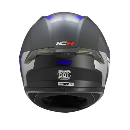 CASCO ICH ICH-503SP GEGGA MATE NEGRO AZUL