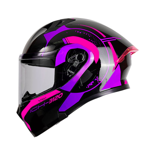 CASCO ICH ICH-3120DV B.HOK4 NEGRO MORADO VISOR TRA