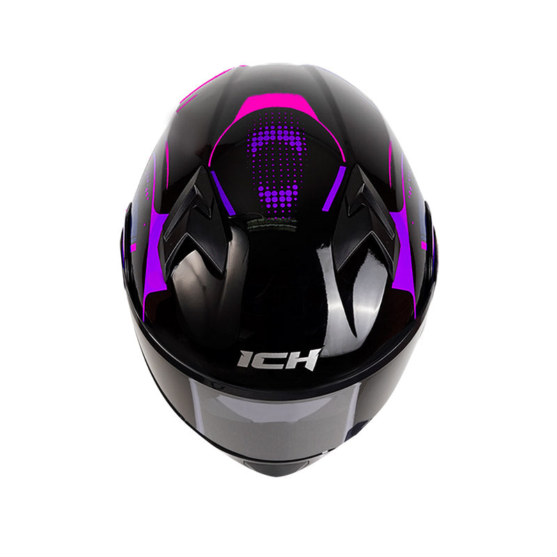 CASCO ICH ICH-3120DV B.HOK4 NEGRO MORADO VISOR TRA