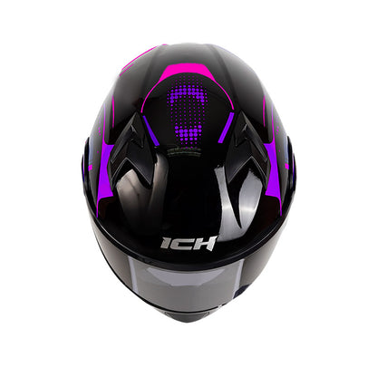 CASCO ICH ICH-3120DV B.HOK4 NEGRO MORADO VISOR TRA