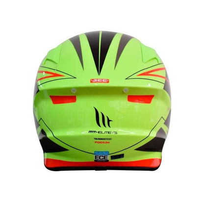 CASCO MT TARGO PRO PODIUM NEGRO AMARILLO NEON