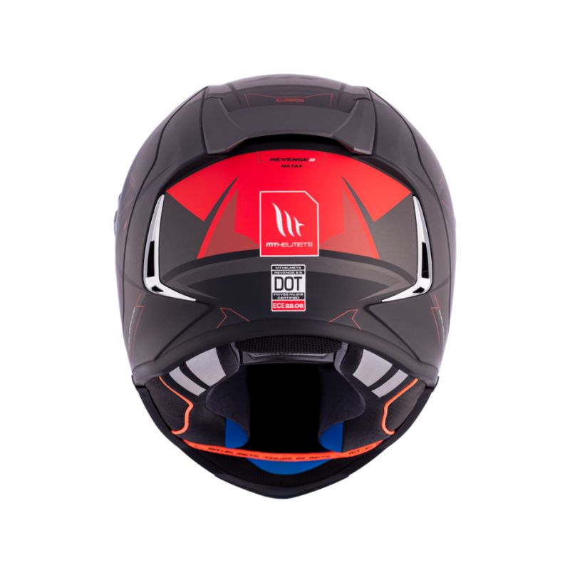 CASCO MT REVENGE 2S HATAX MATE ROJO