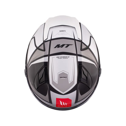 CASCO MT REVENGE 2S HATAX GRIS BLANCO