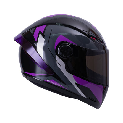 CASCO ICH ICH-501SP KOZKU NEGRO MORADO VISOR HUMO