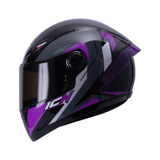 CASCO ICH ICH-501SP KOZKU NEGRO MORADO VISOR HUMO