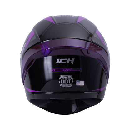 CASCO ICH ICH-501SP KOZKU NEGRO MORADO VISOR HUMO