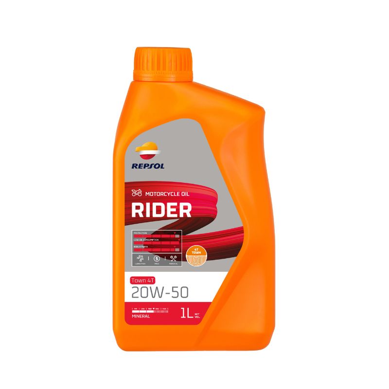 ACEITE REPSOL RIDER TOWN 20W50 4T 1L