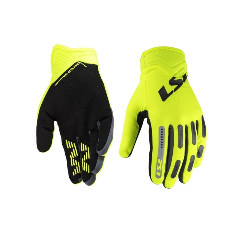 GUANTES LS2 BEND MAN AMARILLO NEON GRIS