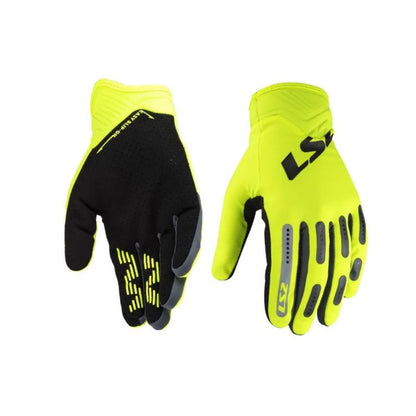 GUANTES LS2 BEND MAN AMARILLO NEON GRIS