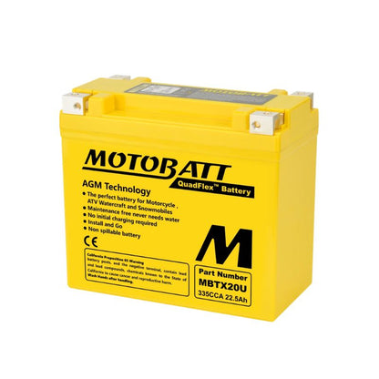 BATERIA MOTOBATT MBTX20U AGM QUAFLEX