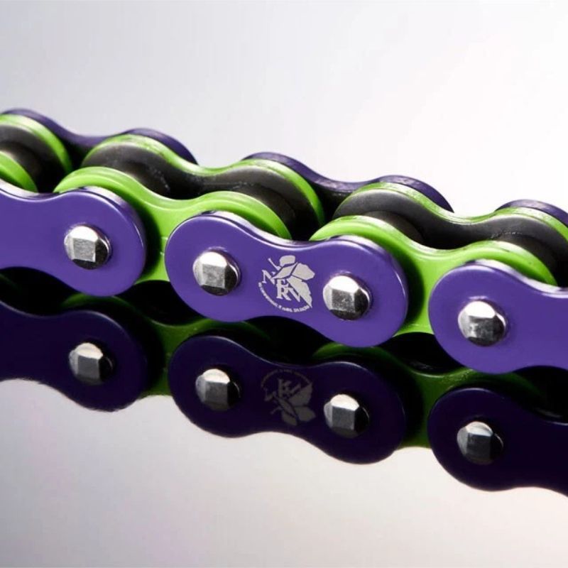 CADENA DID 525EVA-01-120ZB XRING VIOLETA Y VERDE